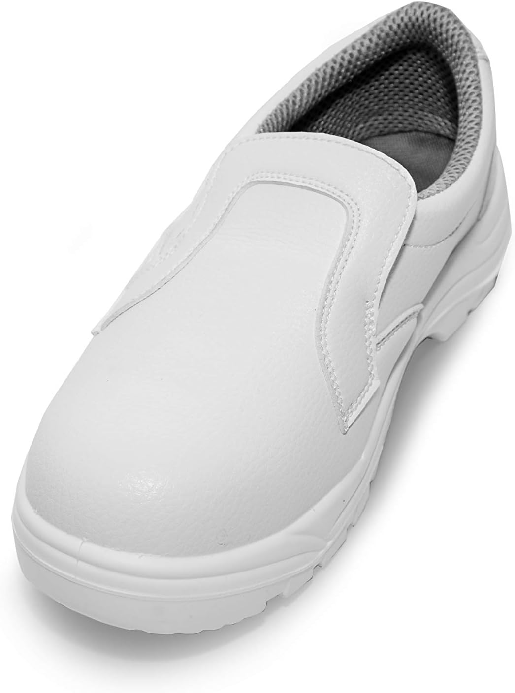 Zapato blanco cocina antiaccidentes