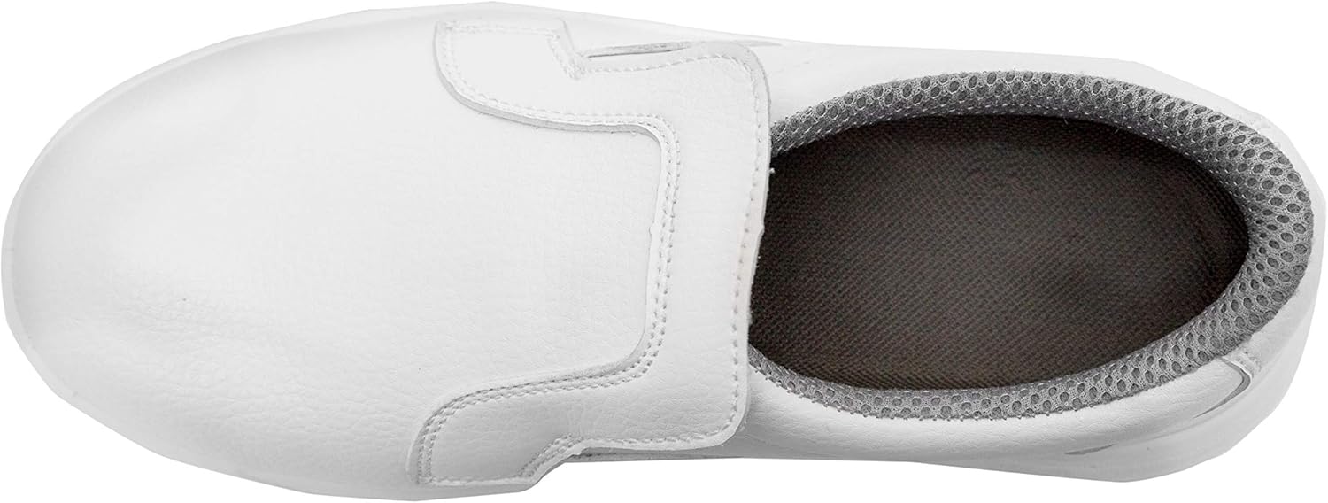 Zapato blanco cocina antiaccidentes
