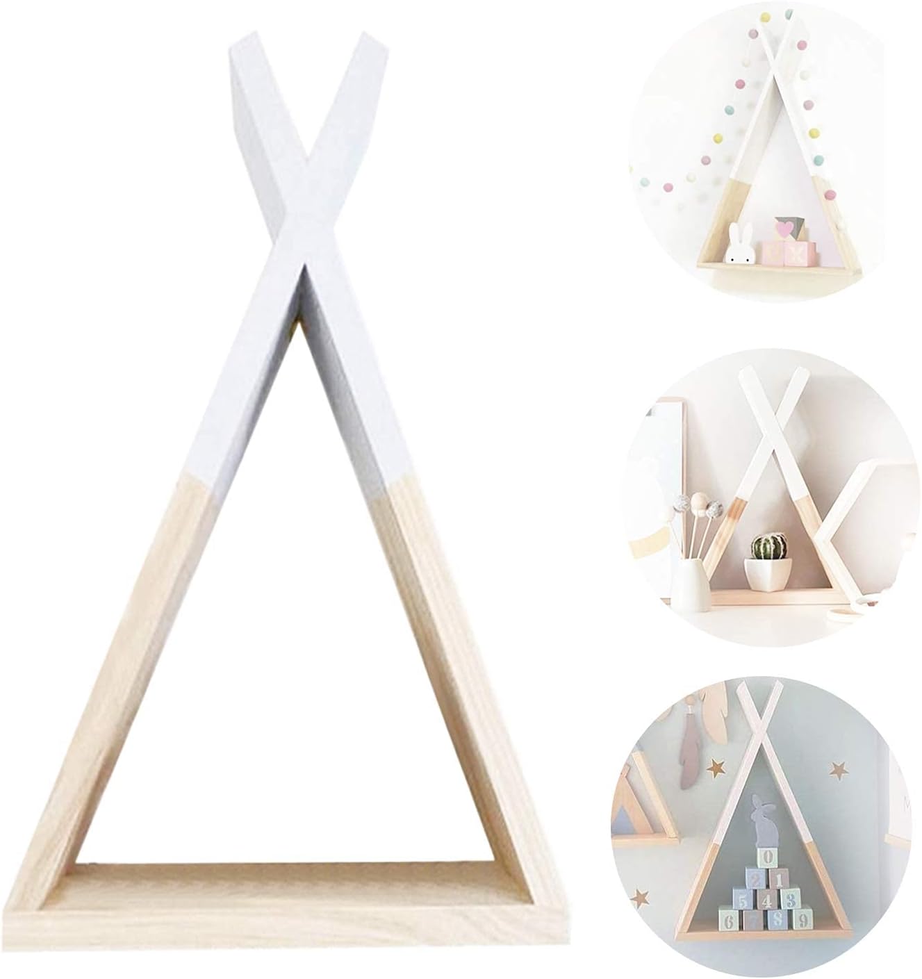 Estantería Triangular Blanca