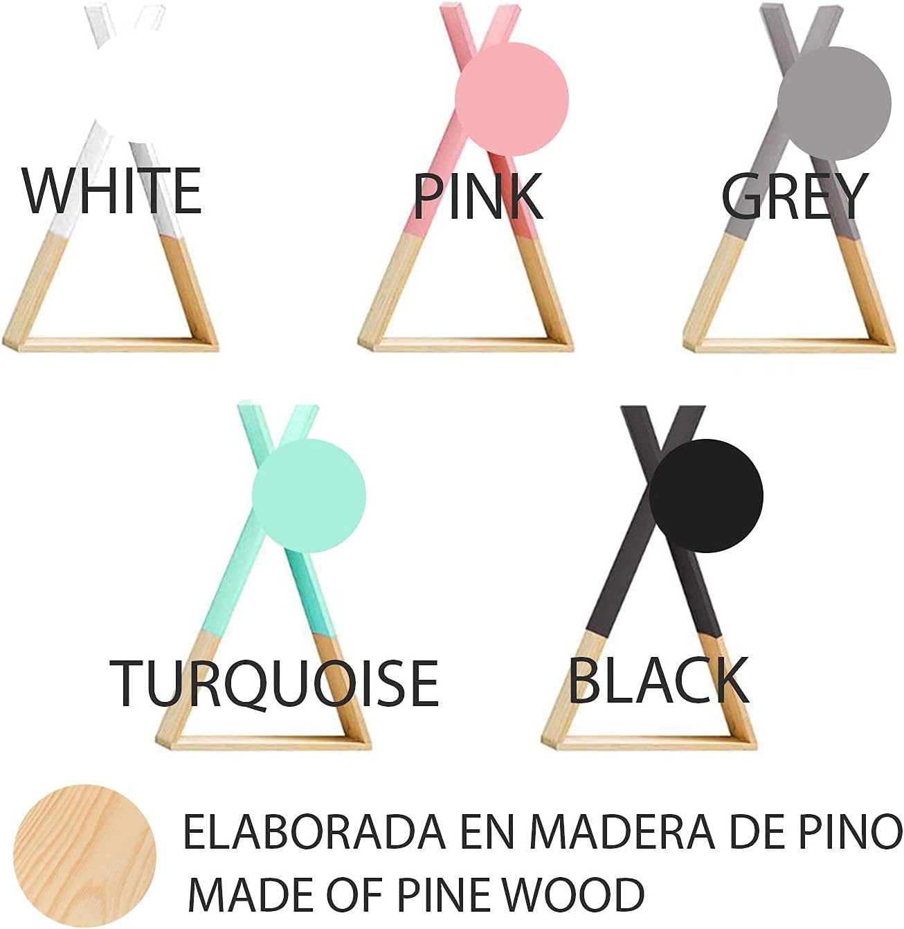 Estantería Triangular Blanca