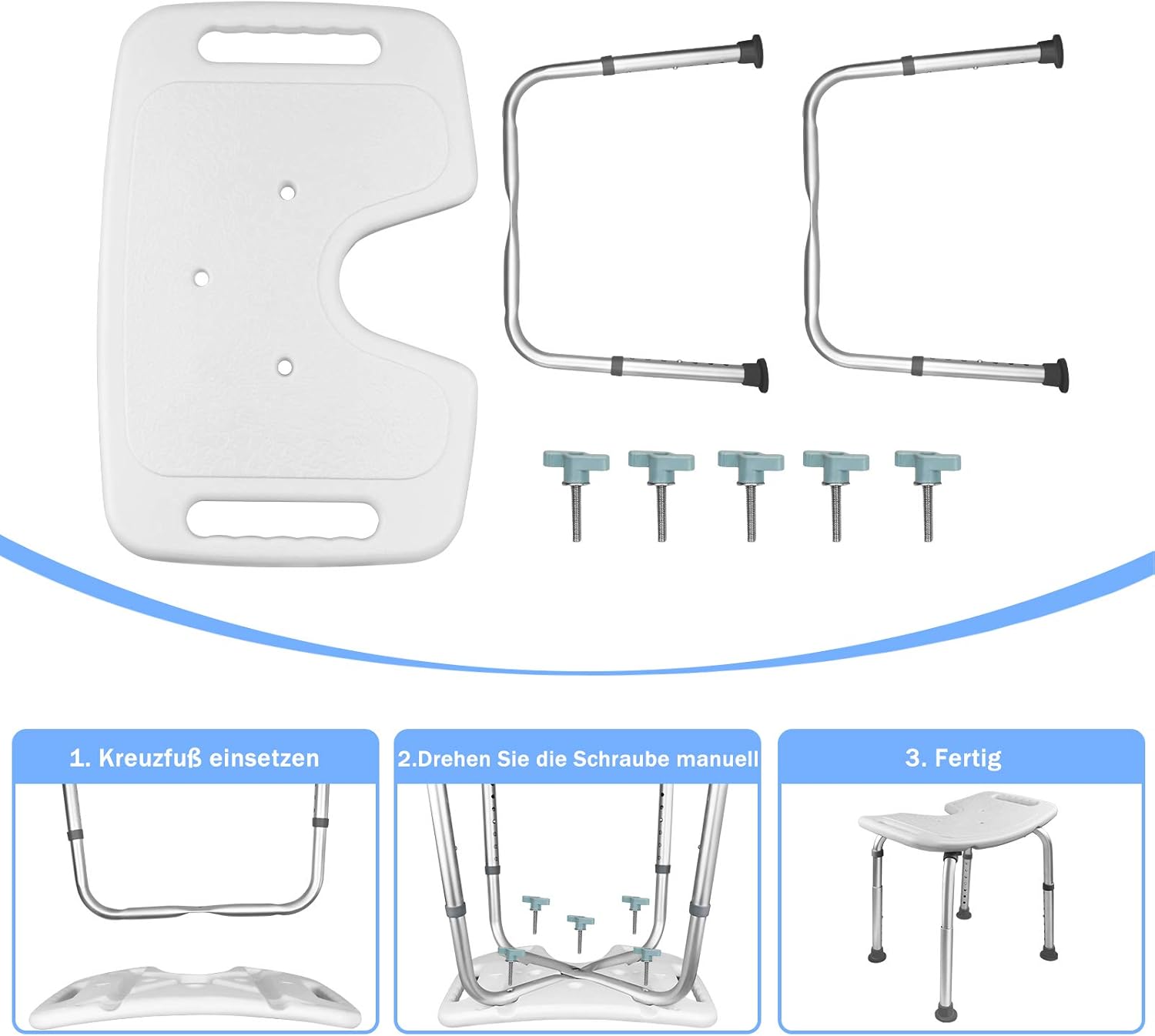 Asiento antideslizante baño 7 pos.