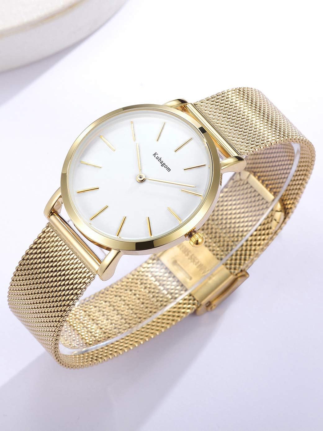 Reloj de Cuarzo Ultra Delgado Mujer