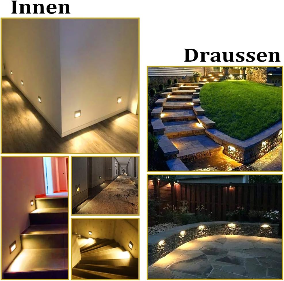 Iluminación LED Escaleras 4Uds