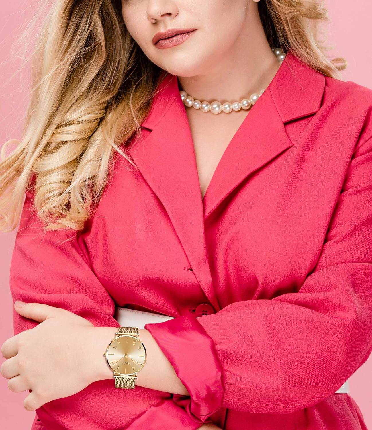 Reloj de Cuarzo Mujer Delgado