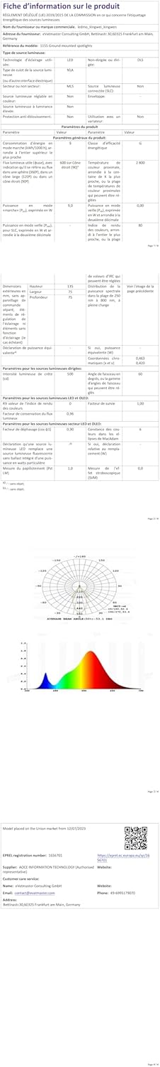 Focos LED Exterior 9W IP65