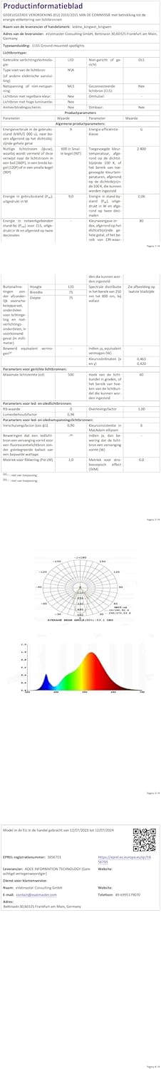 Focos LED Exterior 9W IP65