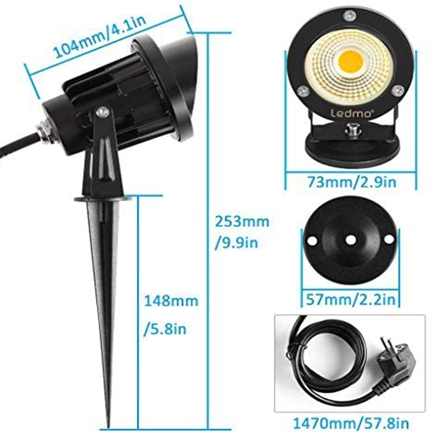 Focos LED Exterior 9W IP65
