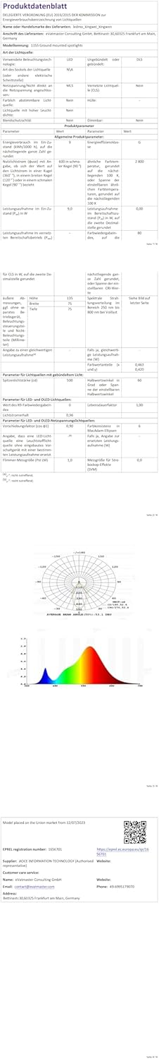 Focos LED Exterior 9W IP65