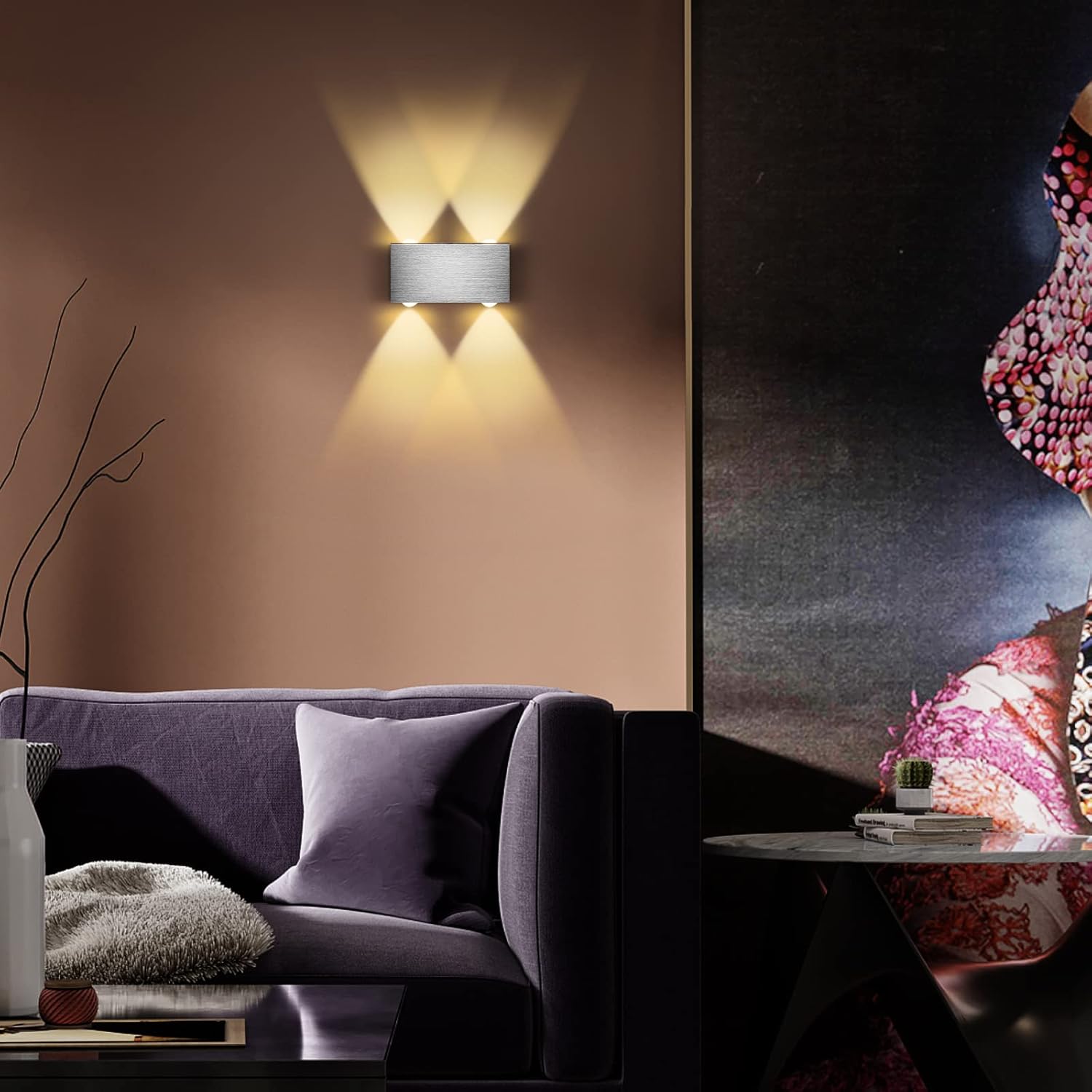 Aplique de Pared LED 4W Aluminio