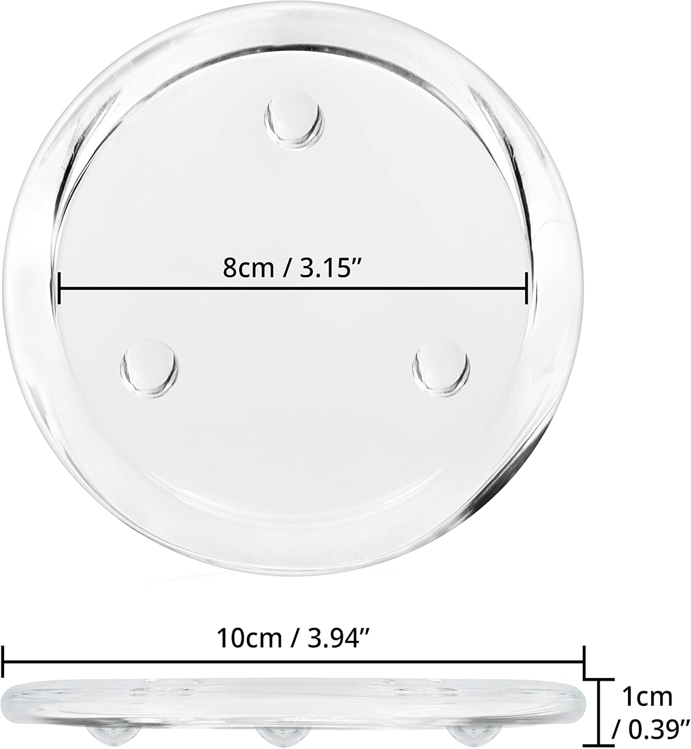 Pack 12 Porta Velas Cristal