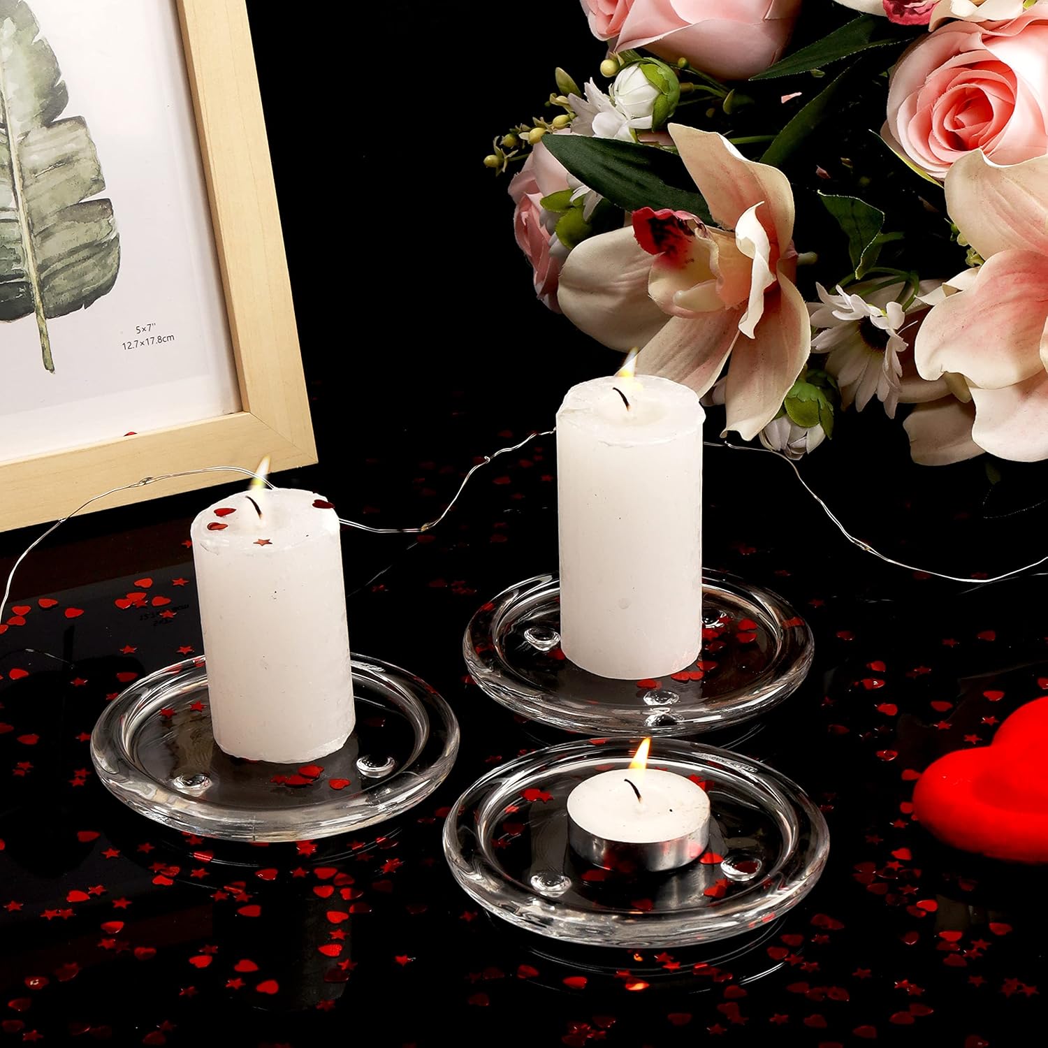 Pack 12 Porta Velas Cristal