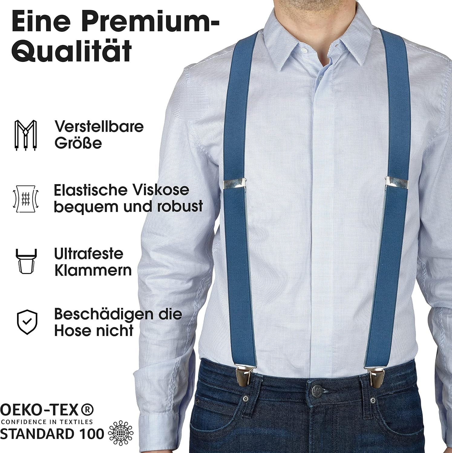 Tirantes Premium Elásticos Hombre