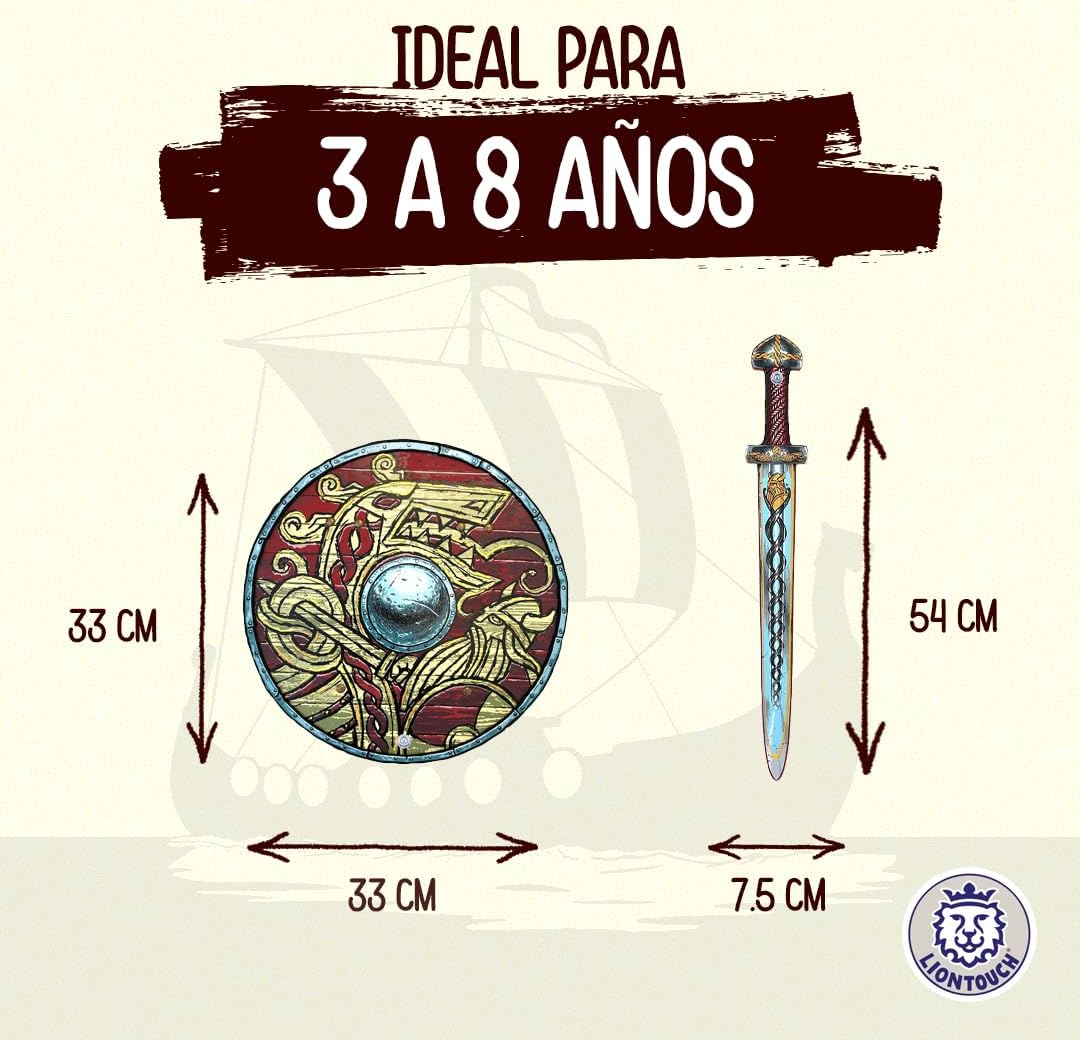 Espada y escudo vikingo infantil