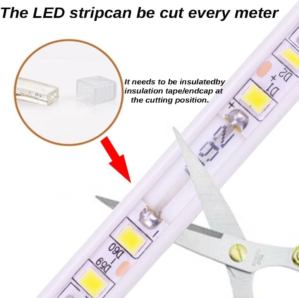 Tira LED 6M 220V IP67 Blanco