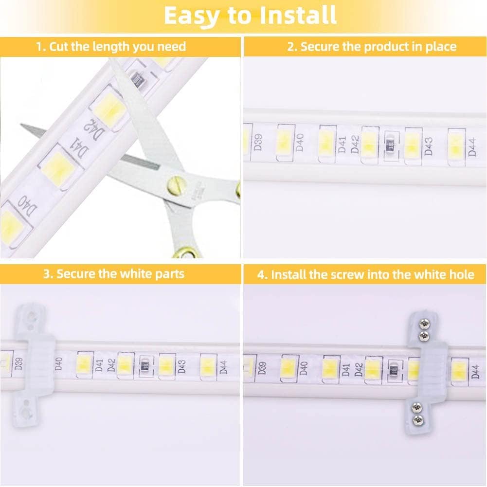 Tira LED 6M 220V IP67 Blanco