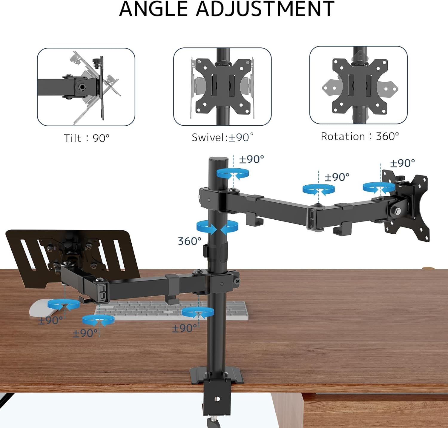 Soporte Doble para Pantallas