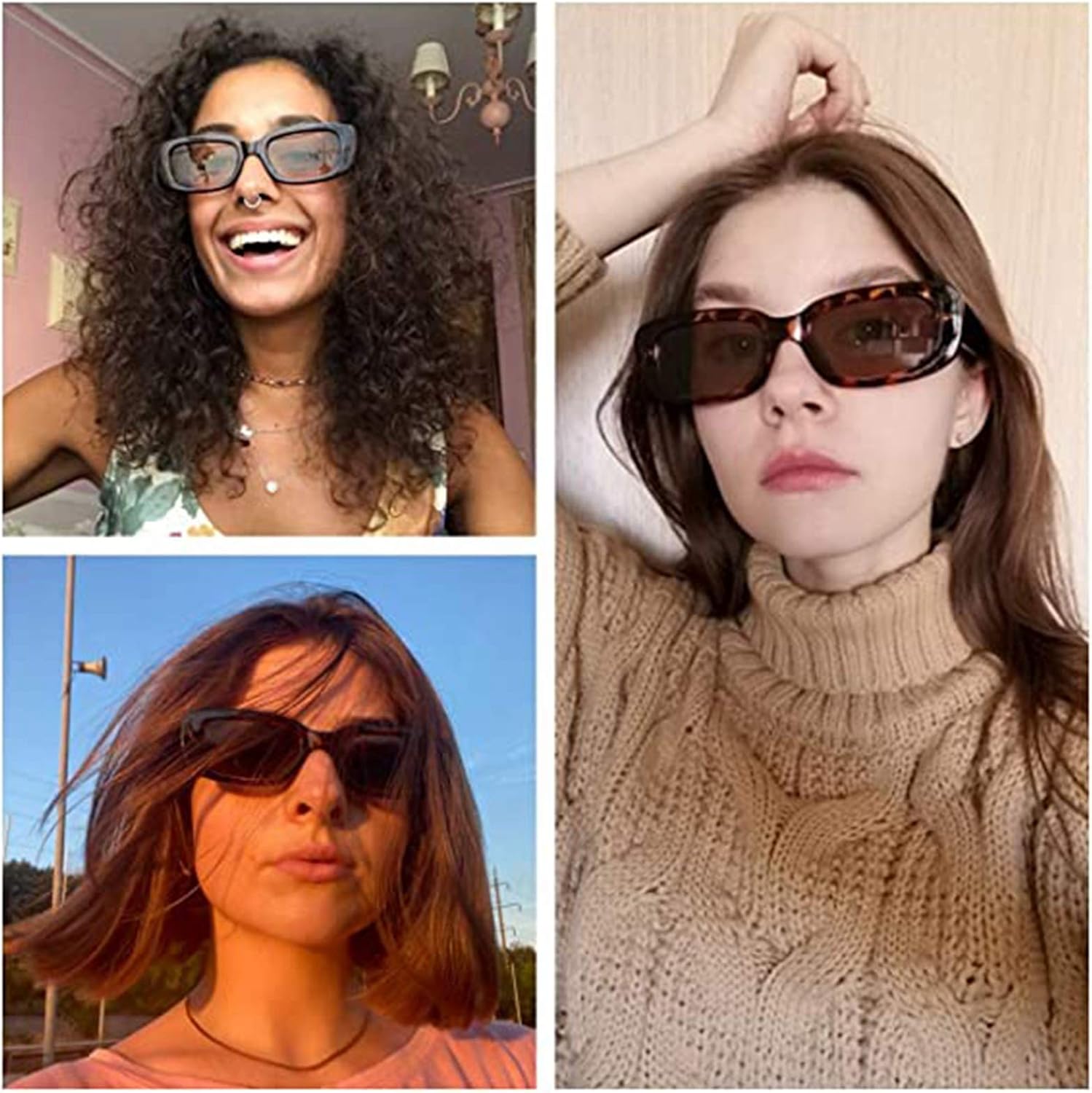 Gafas Retro Rectangulares UV