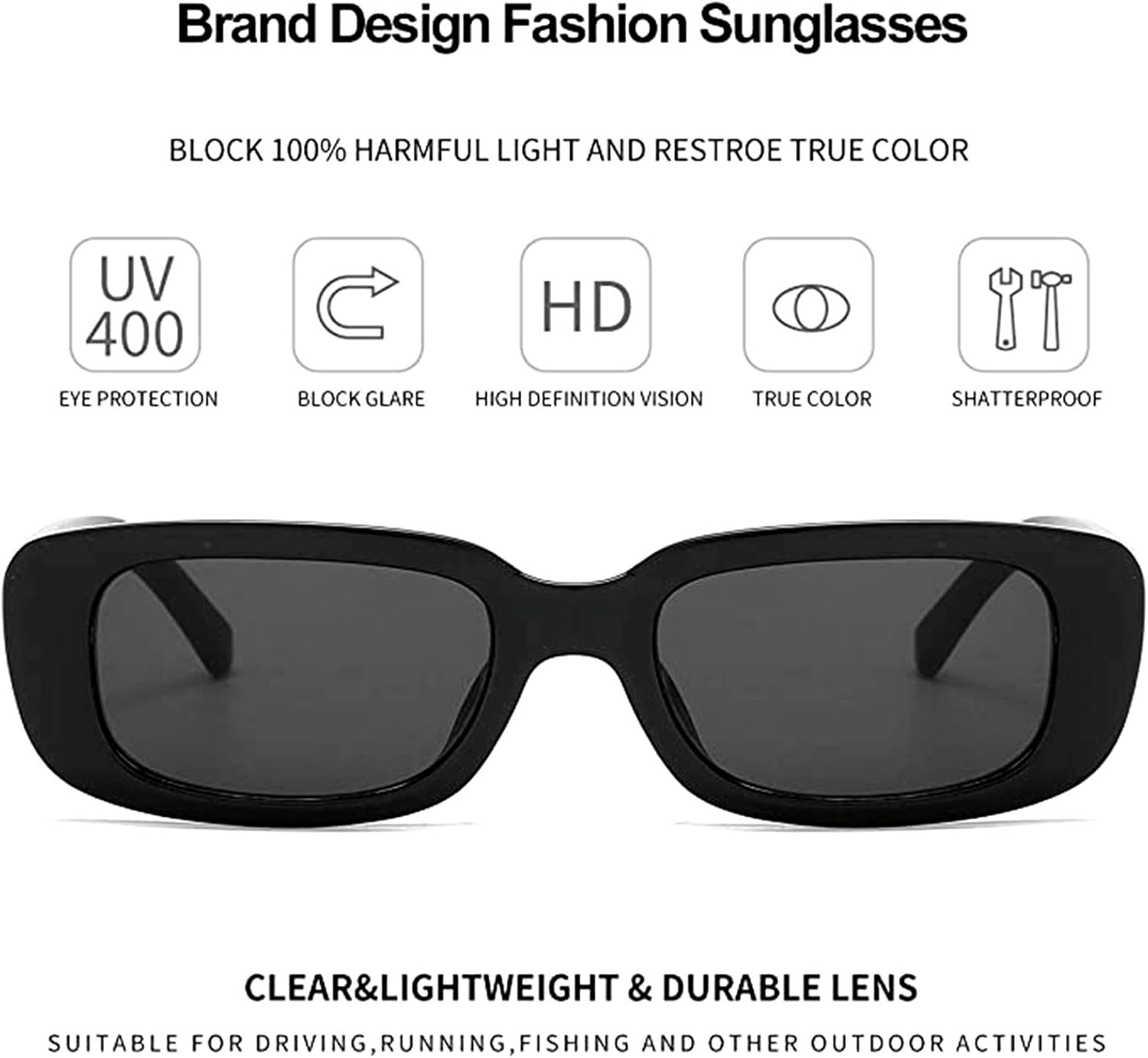 Gafas Retro Rectangulares UV