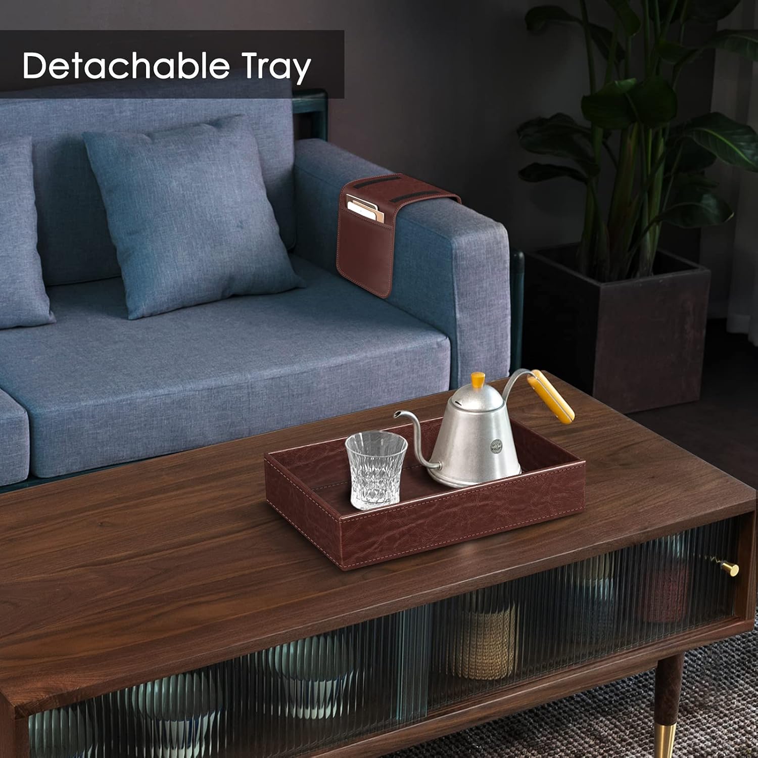 Organizador de Reposabrazos Marrón