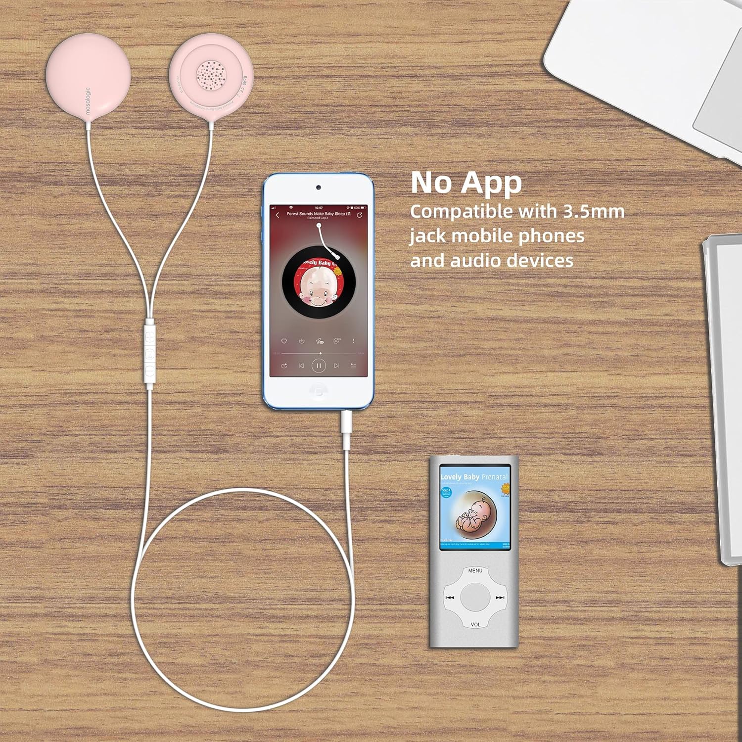 Auriculares Embarazo Rosa