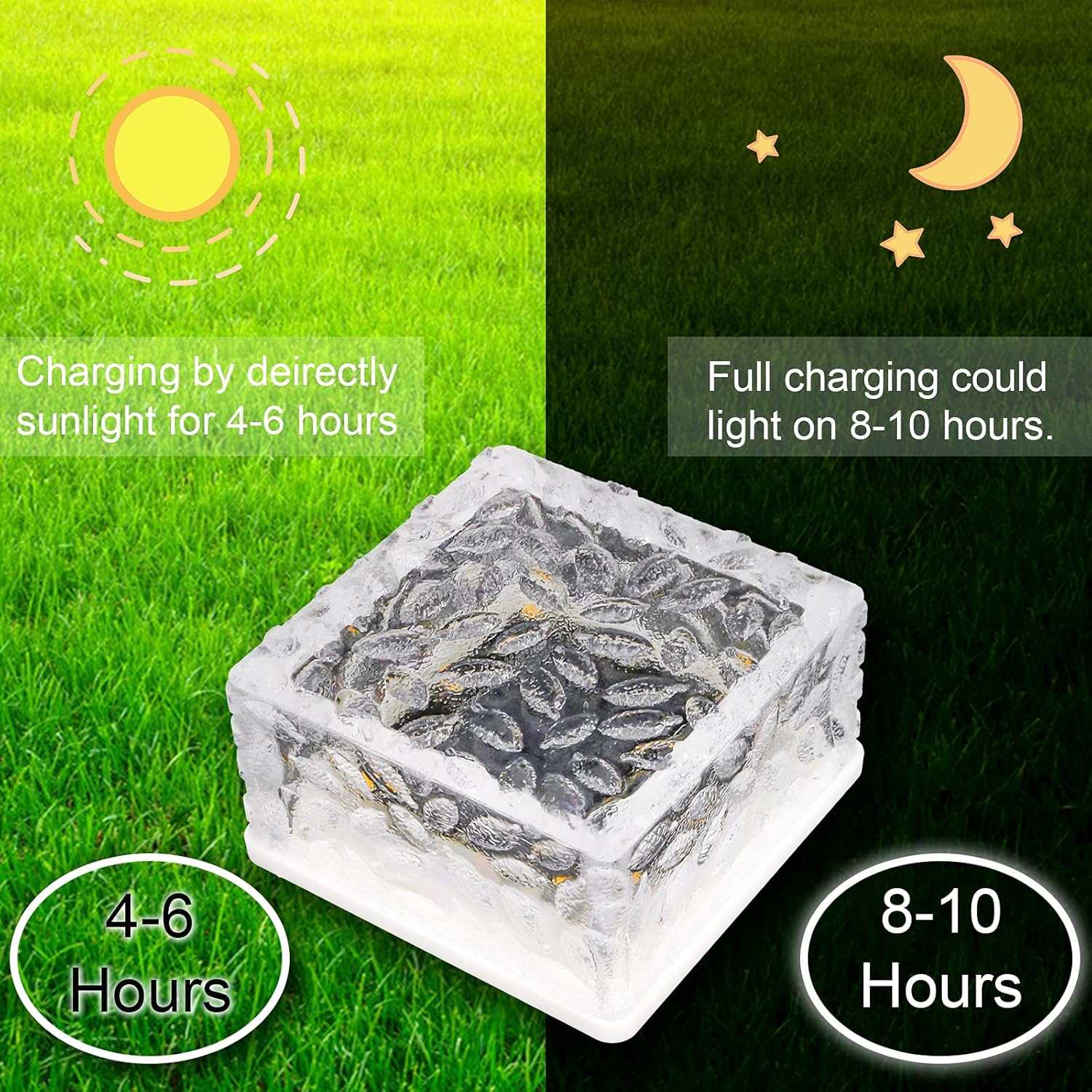 Luz Solar de Suelo 4 LED IP44