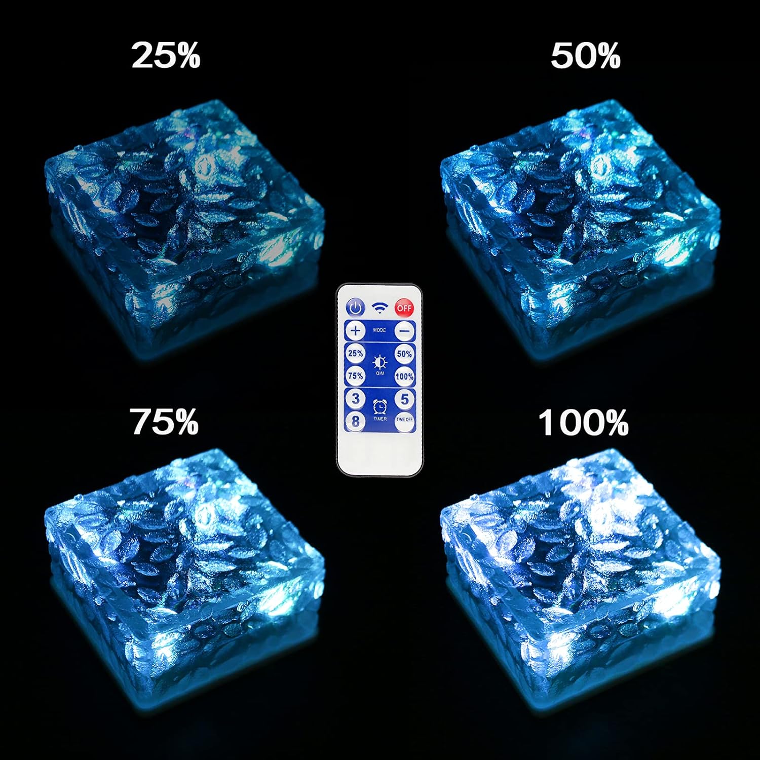 Luz Solar de Suelo 4 LED IP44