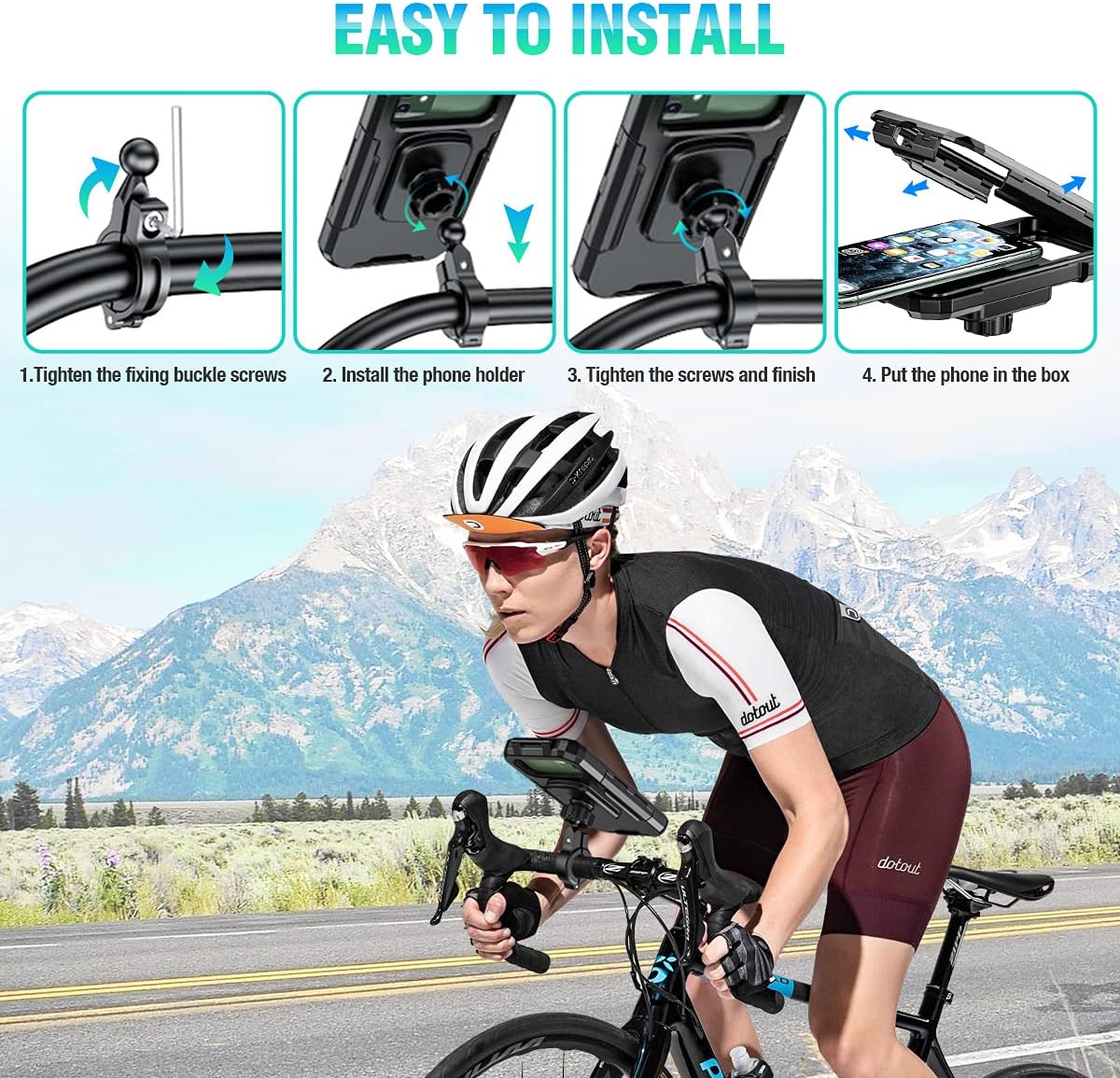 Soporte Móvil Impermeable Giro 360°