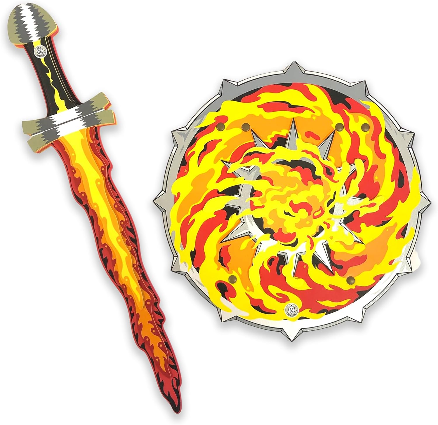 Espada y escudo Fantasy Flame