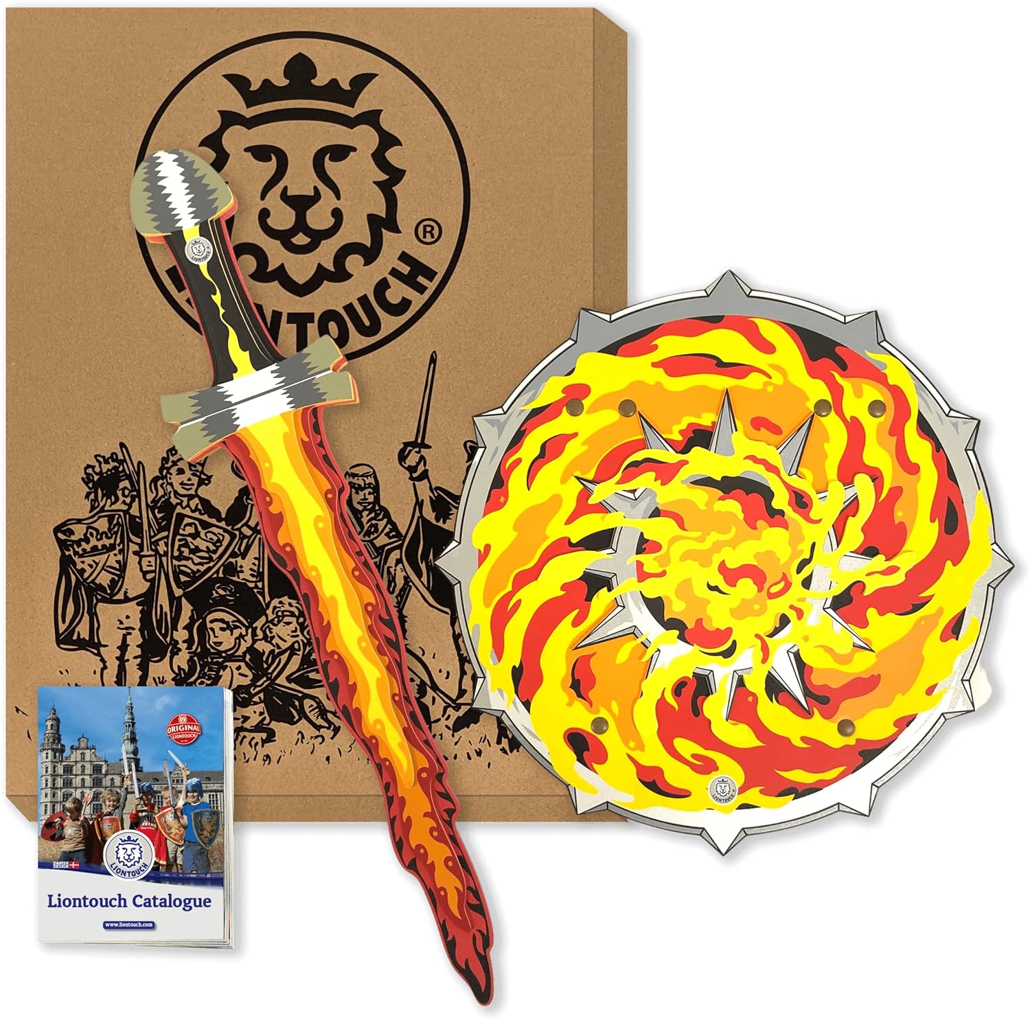 Espada y escudo Fantasy Flame
