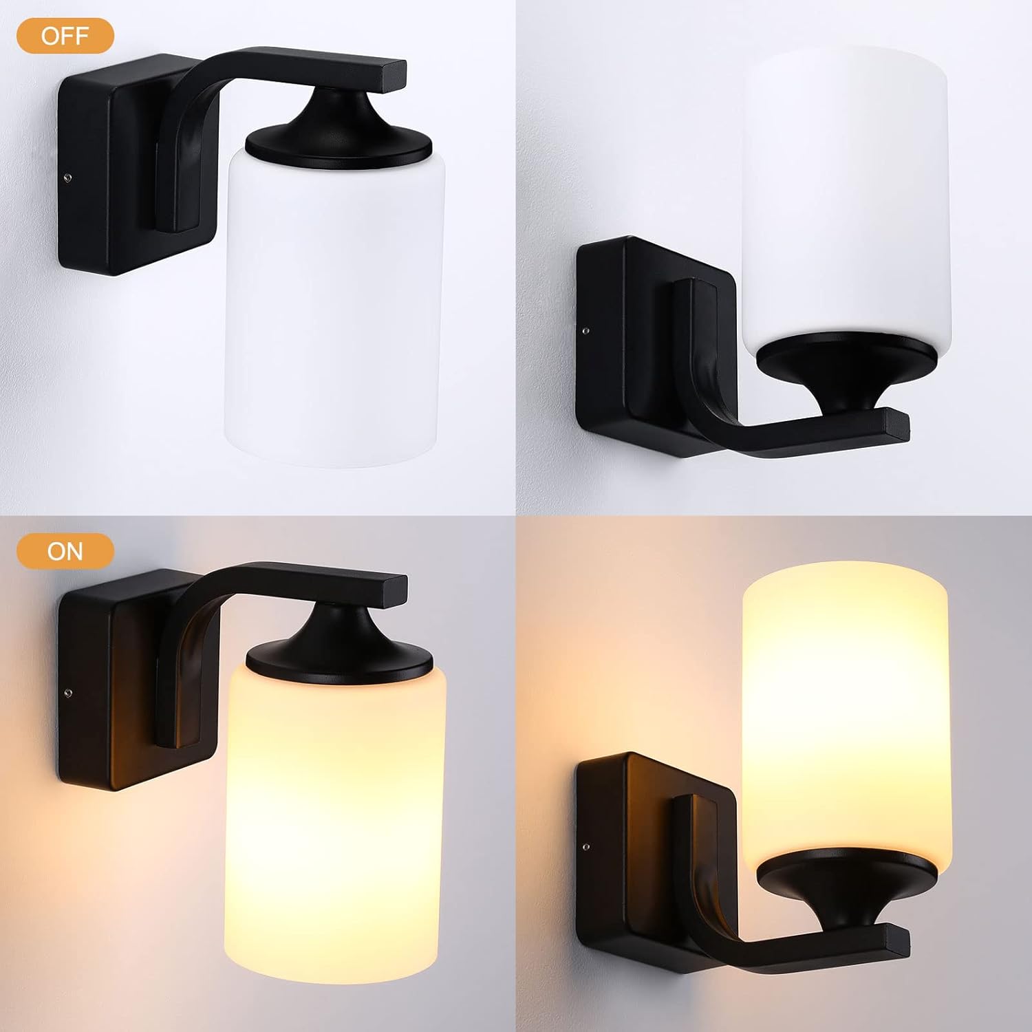 Aplique Pared Exterior Negro