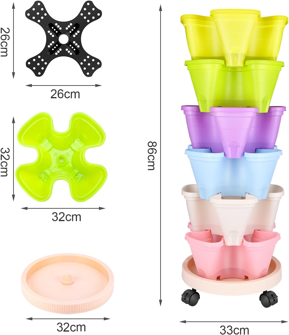 Macetas Tridimensionales Fresa