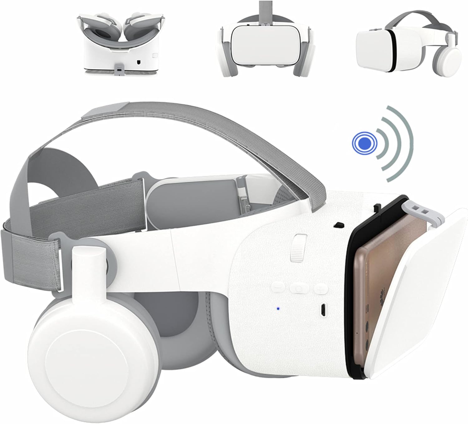 Gafas VR Bluetooth 3D Blancas