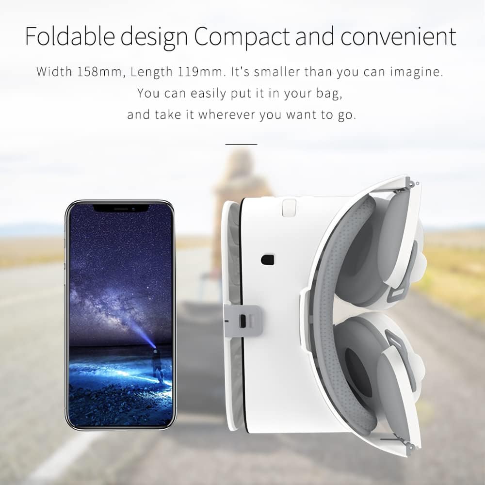 Gafas VR Bluetooth 3D Blancas
