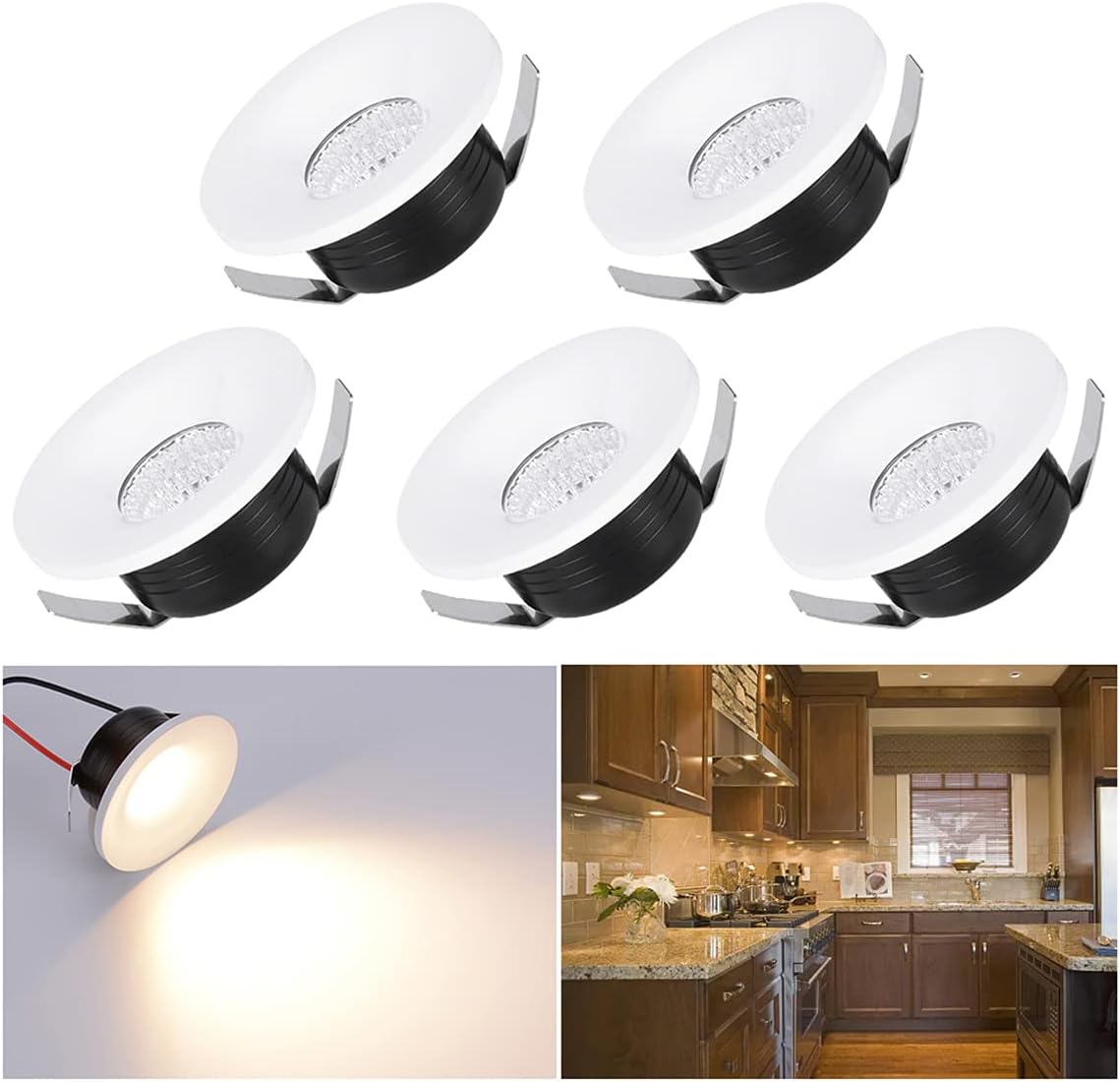Downlights LED 3W 5 unidades