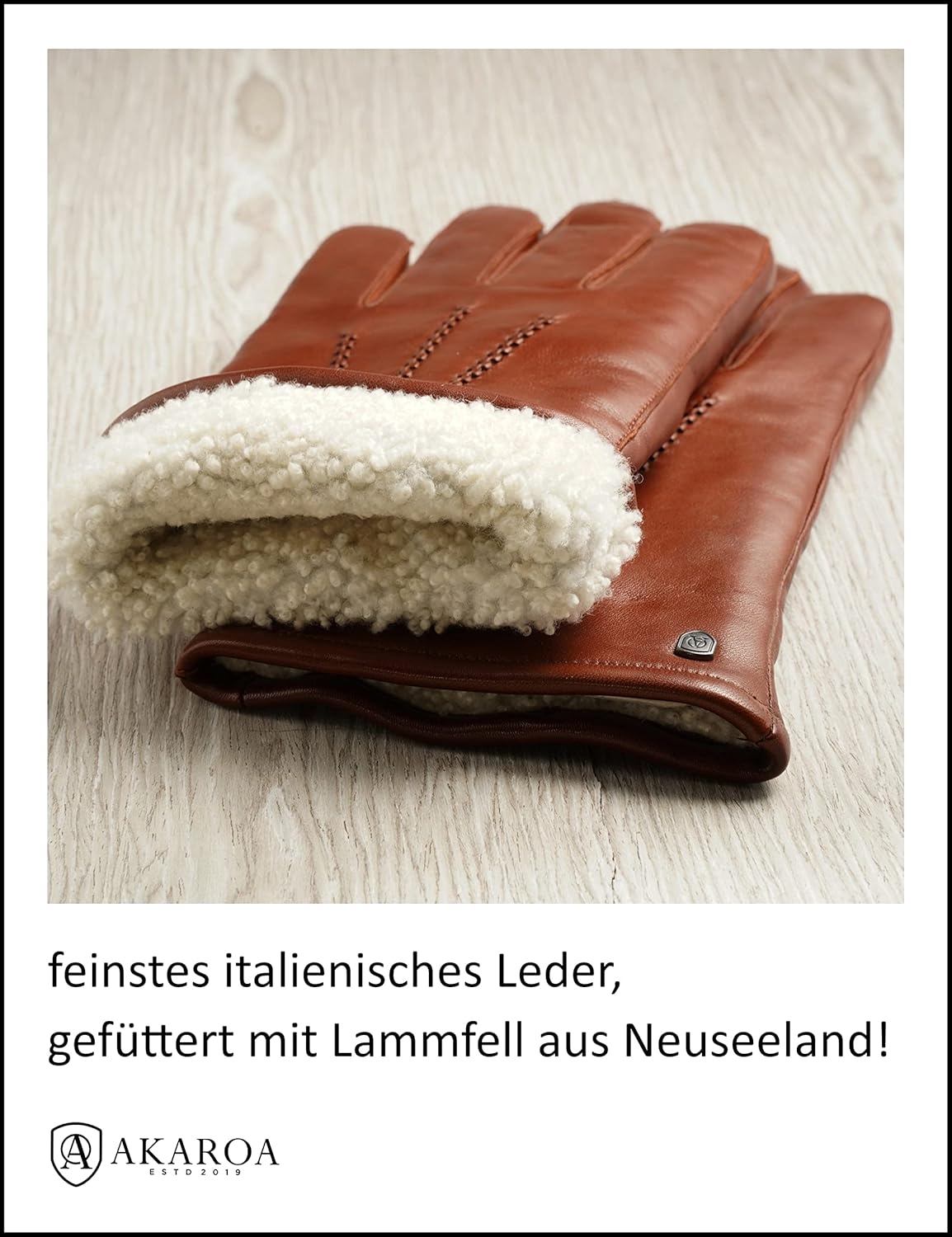 Guantes de piel Akaroa Dan, Talla XL