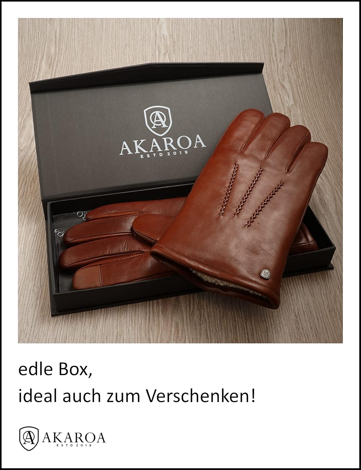 Guantes de piel Akaroa Dan, Talla XL