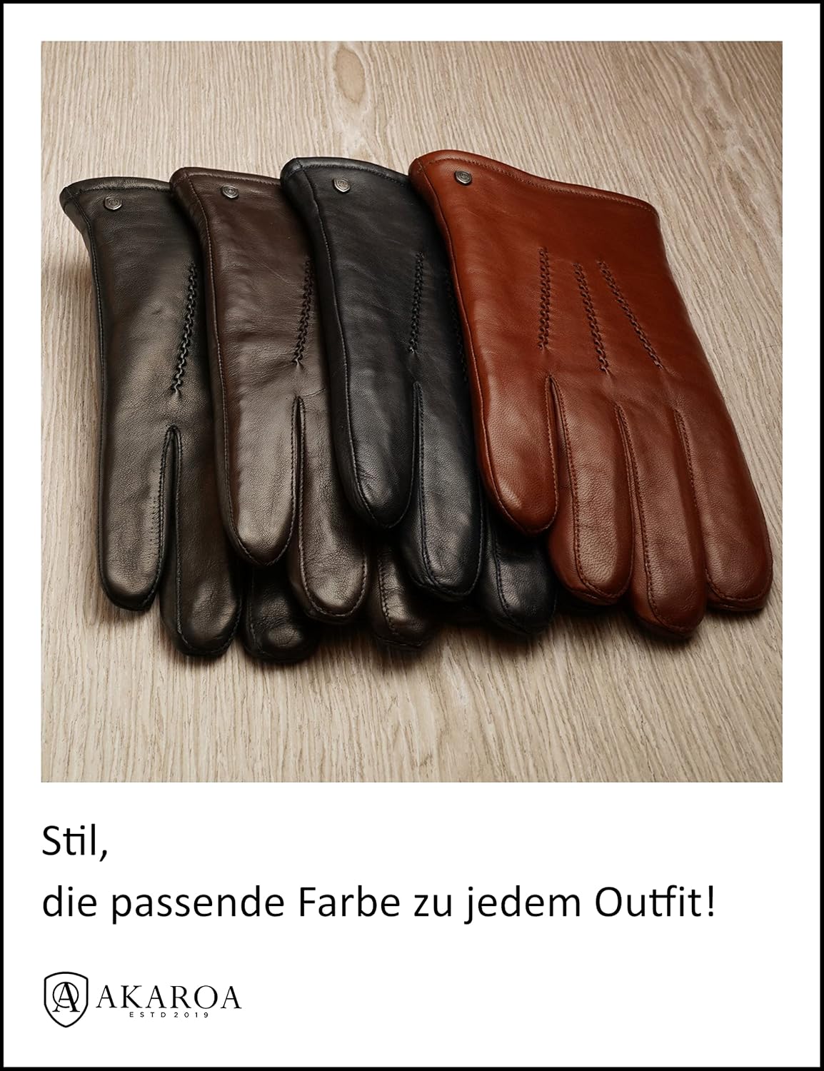 Guantes de piel Akaroa Dan, Talla XL