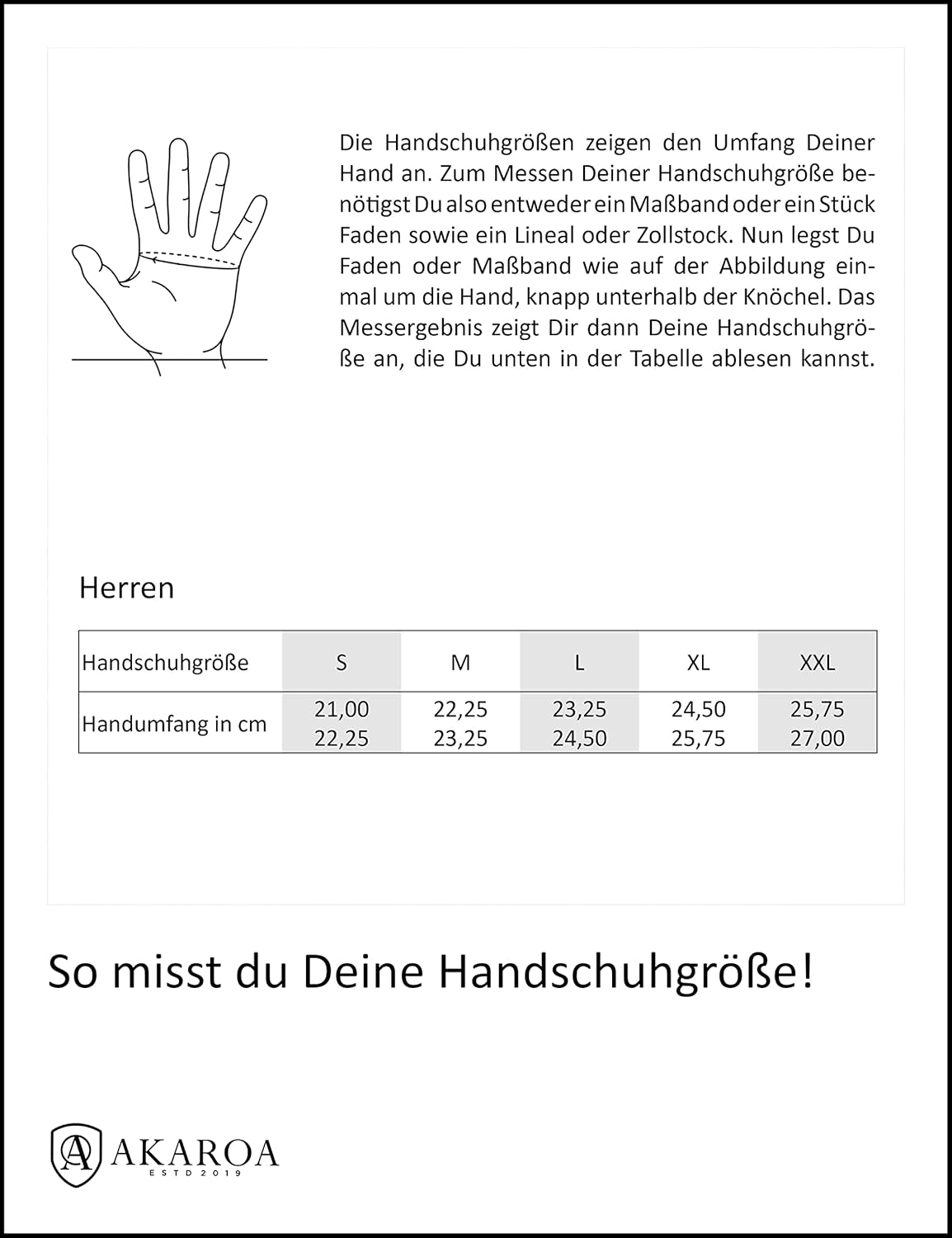 Guantes de piel Akaroa Dan, Talla XL