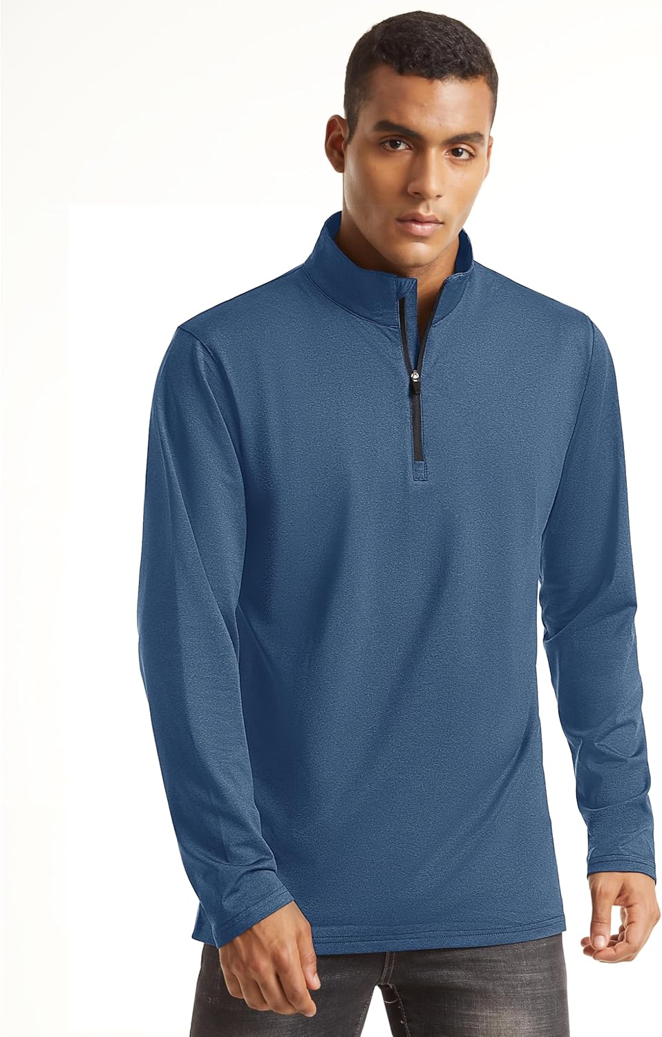 Camiseta deportiva 1/4 hombre