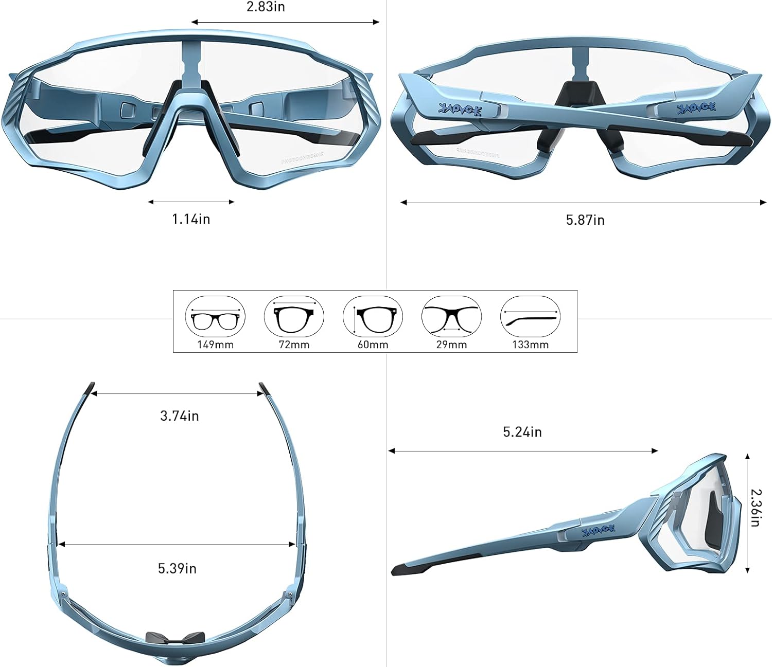Gafas Ciclismo Fotocromáticas K9408