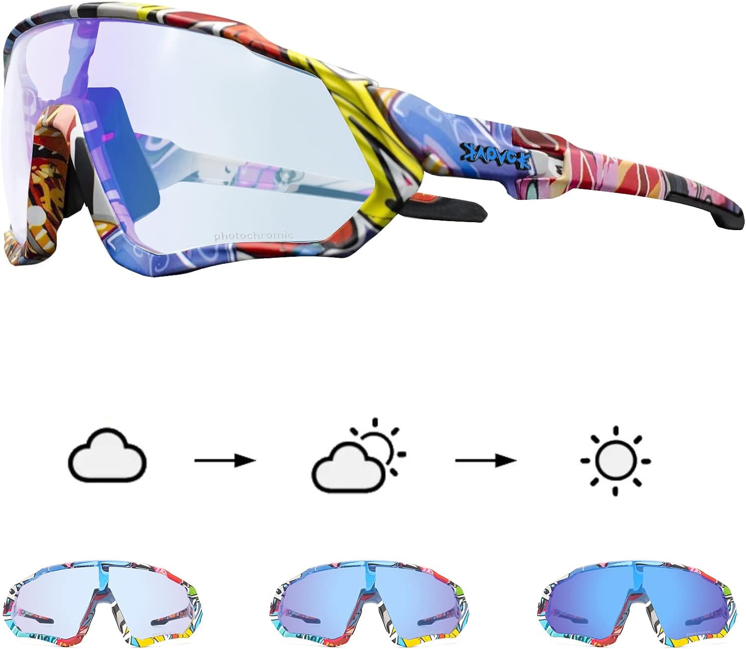 Gafas Ciclismo Fotocromáticas K9408