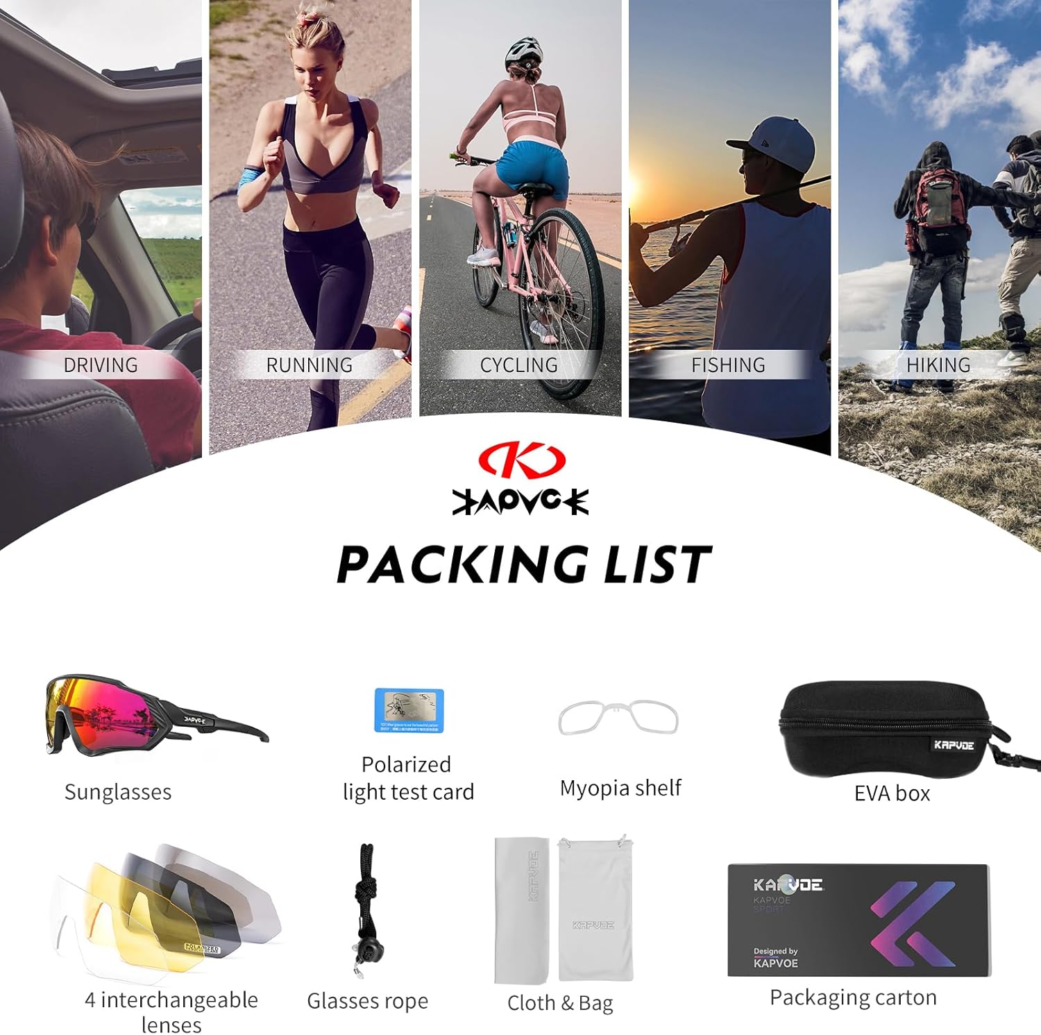 Gafas KAPVOE Polarizadas MTB
