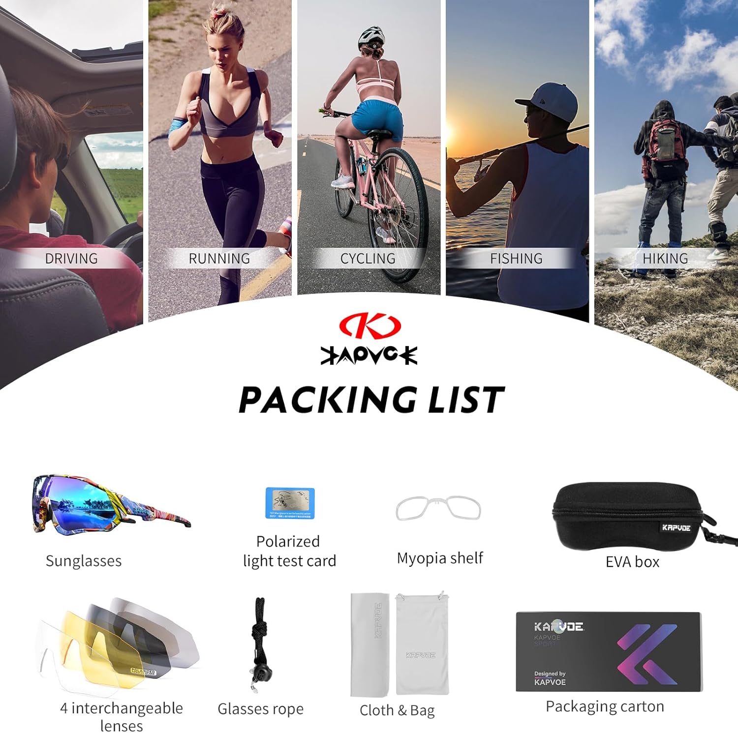 Gafas KAPVOE Polarizadas MTB