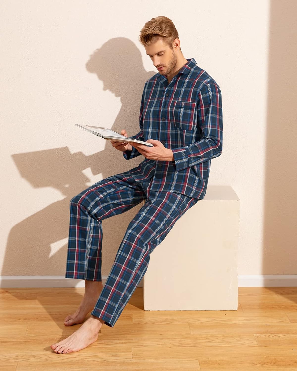 Pijama Hombre Algodón Dos Piezas