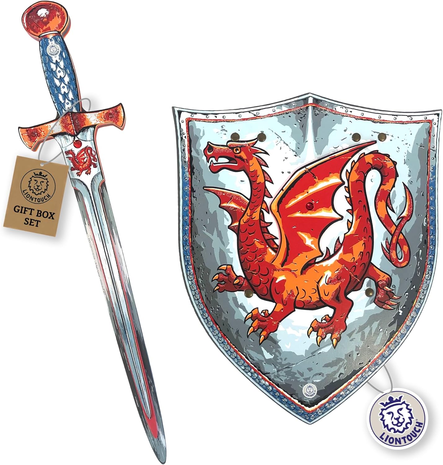 Espada y Escudo Dragón Ámbar