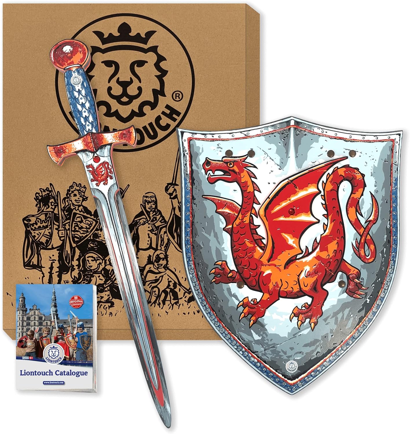Espada y Escudo Dragón Ámbar