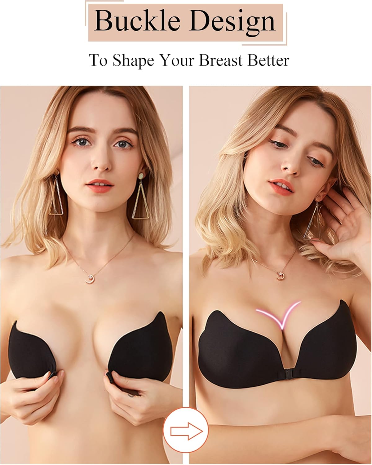 Sujetador Adhesivo Push Up 2Pzs