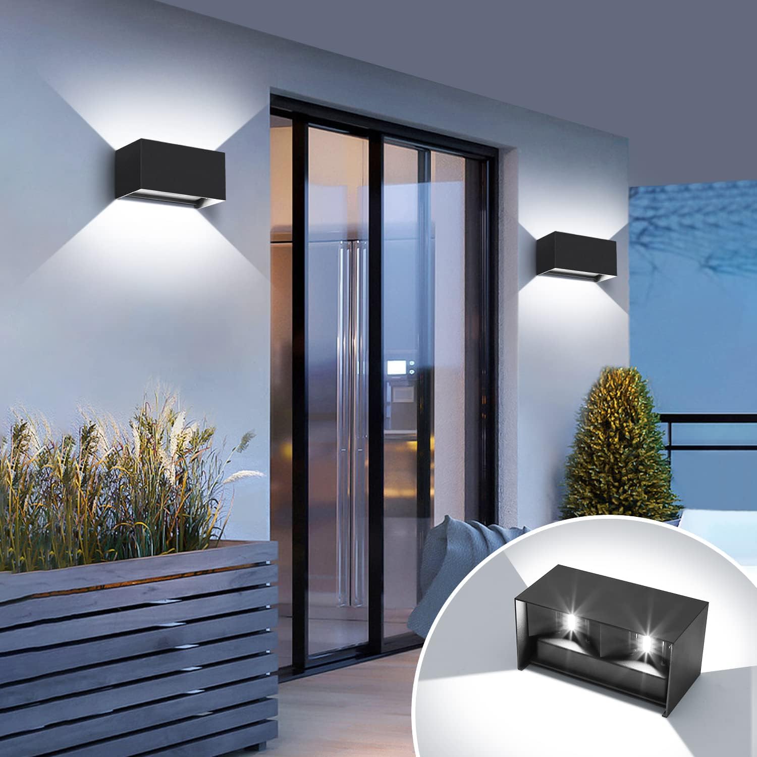 Aplique Pared LED 20W IP65