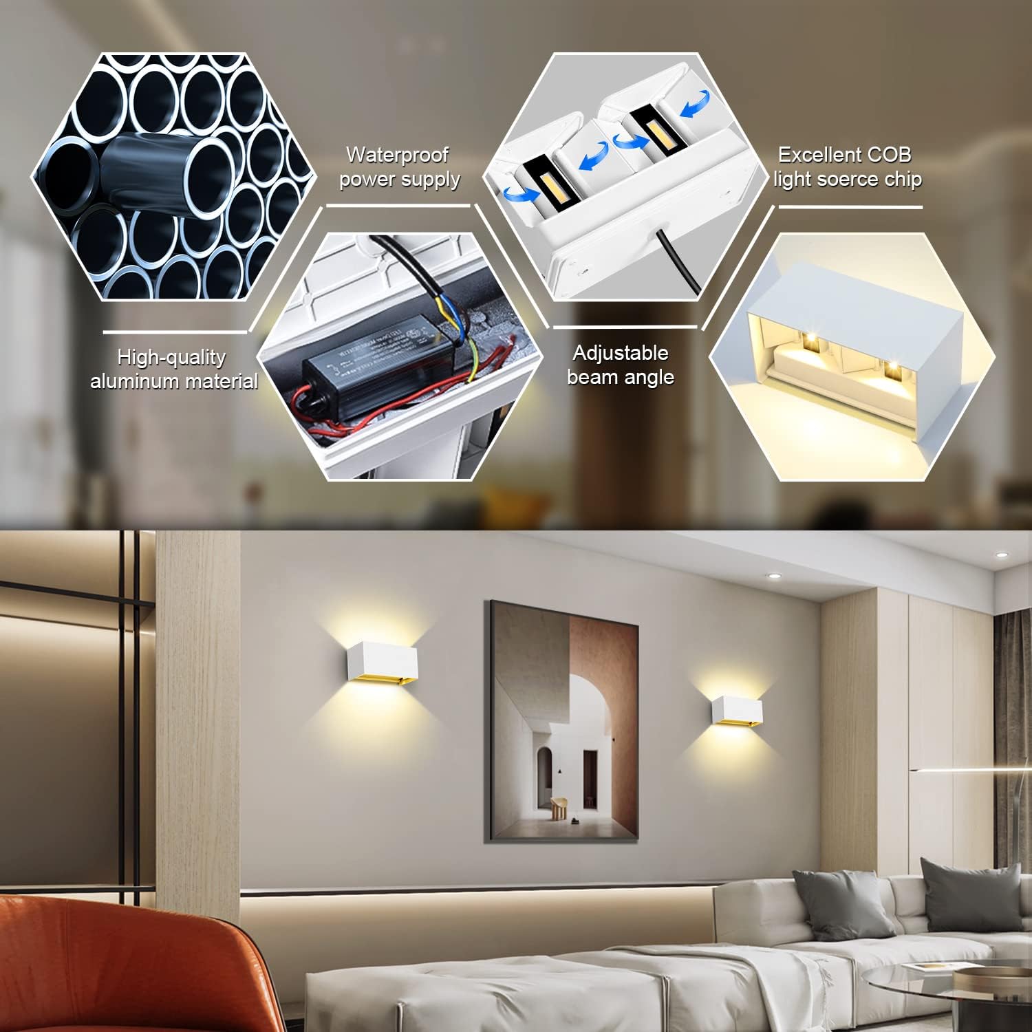 Aplique LED Exterior 20W IP65