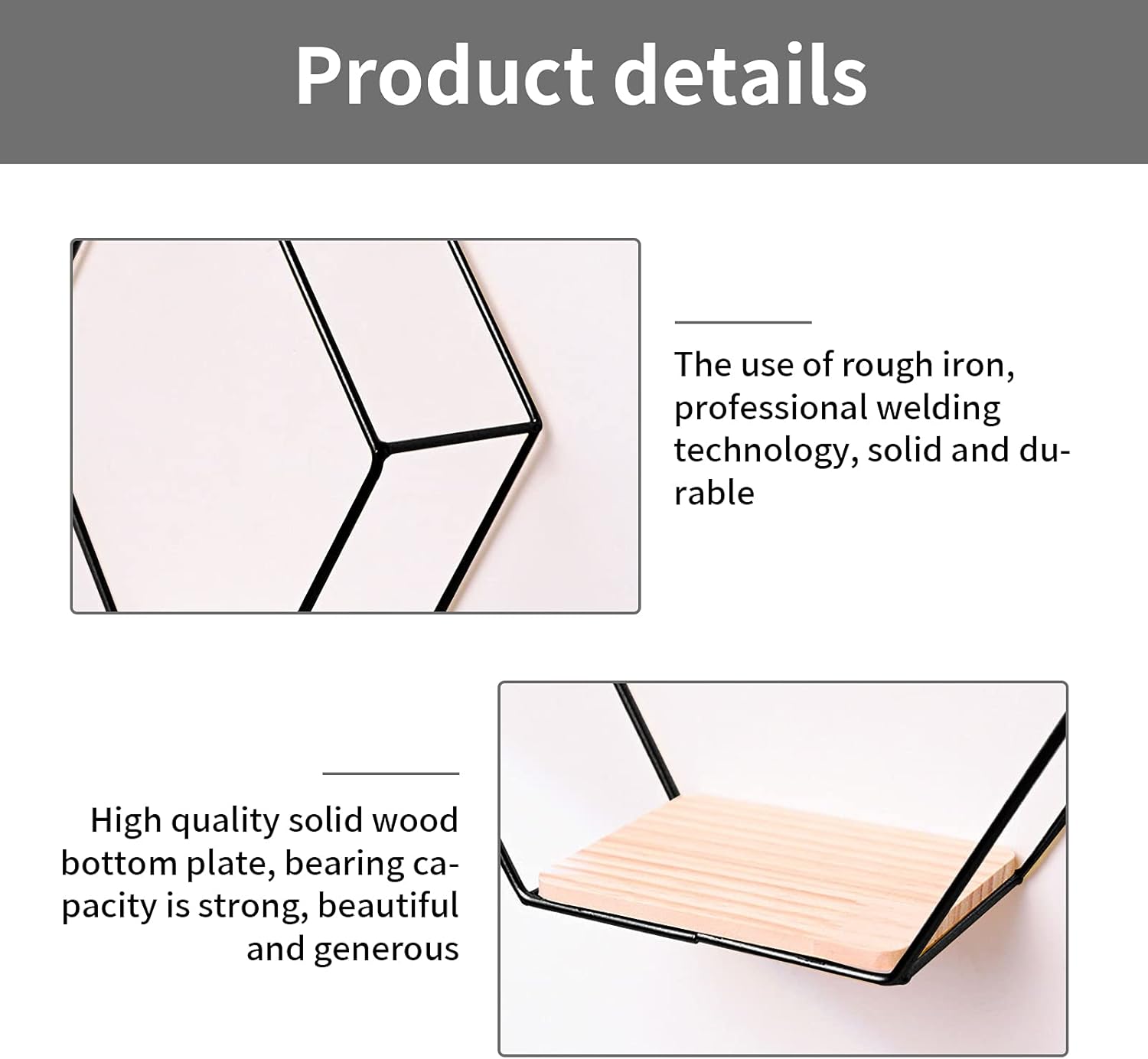 Estantes hexagonales de pared